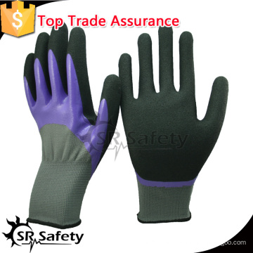 SRSAFETY 13 Gauge Nylon Liner Handschuhe mit Doppel-Nitril-Beschichtung Handschuh / Schutzhandschuhe
